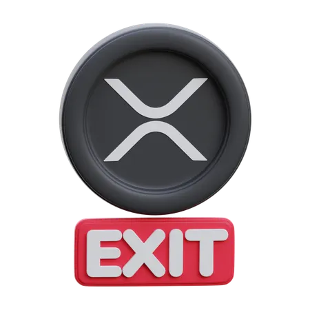 Xrp Exit  3D Icon