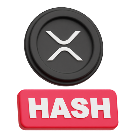 Xrp Hash  3D Icon