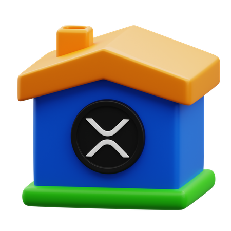 XRP House  3D Icon