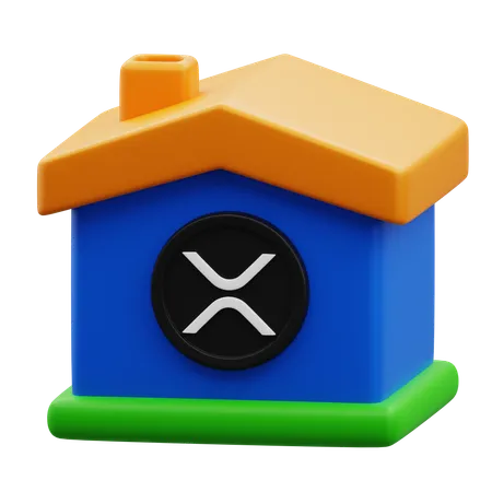 XRP House  3D Icon