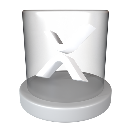 Kryptomünze XRP  3D Illustration