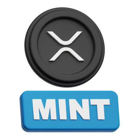 XRP mint  3D Icon