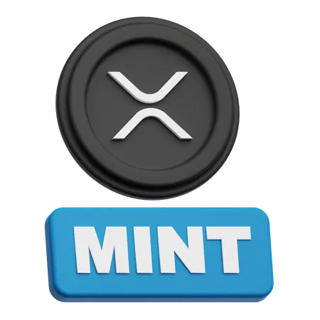 XRP mint  3D Icon