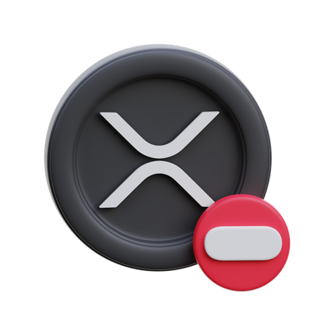 Xrp Minus  3D Icon
