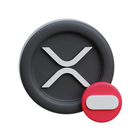 Xrp Minus  3D Icon