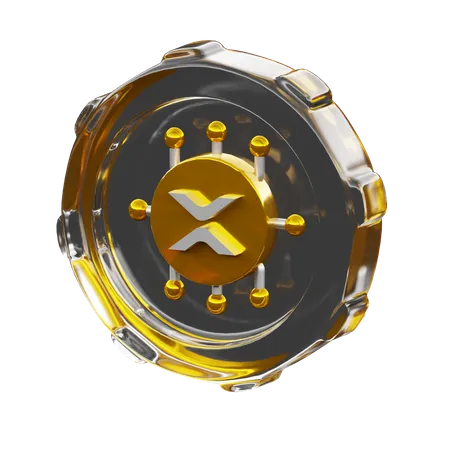 Moneda xrp  3D Icon