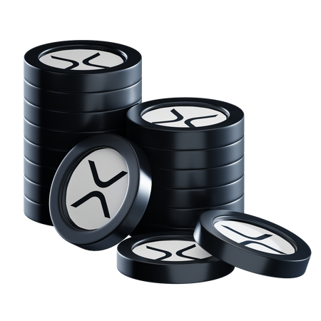 XRP-Münzstapel  3D Icon