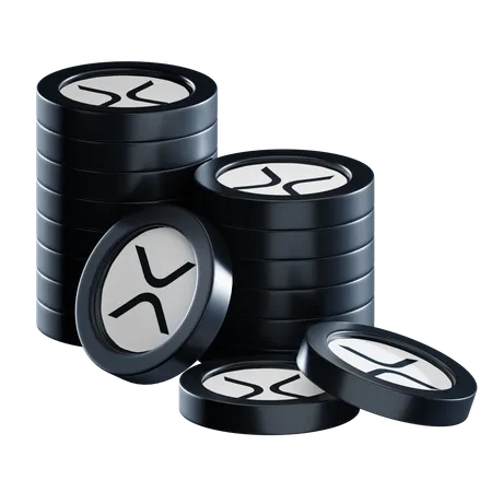 XRP-Münzstapel  3D Icon