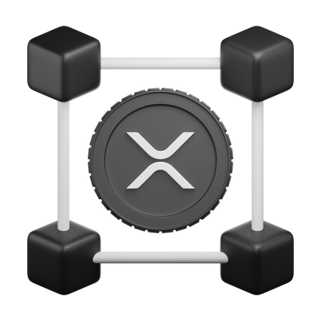 Réseau xrp  3D Icon