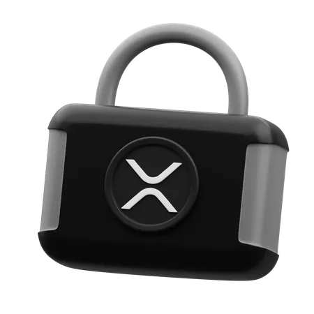 XRP Padlock  3D Icon