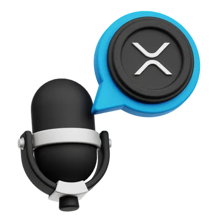 Podcast xrp  3D Icon