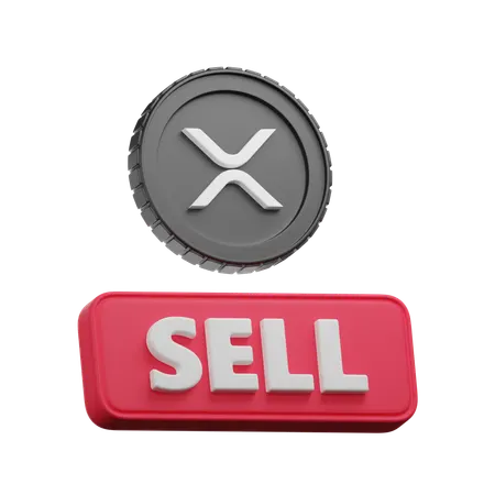 Xrp Sell  3D Icon