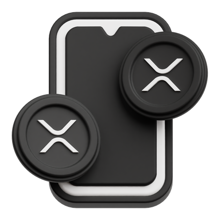 XRP 전송  3D Icon