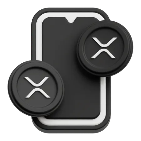XRP transfer  3D Icon