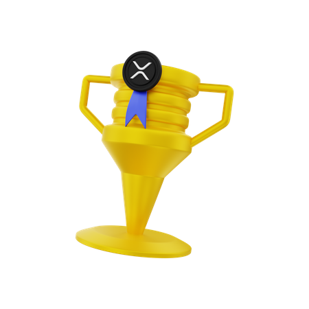XRP trophy 3D Illustration