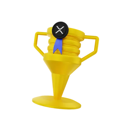 XRP trophy  3D Illustration