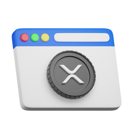Site Web xrp  3D Icon