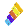 3d xylophone logo