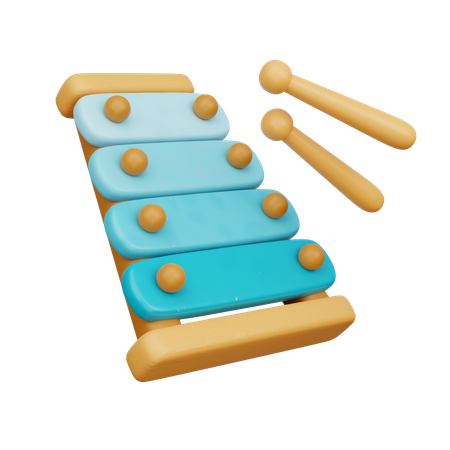 Xylophone  3D Icon