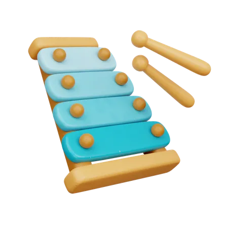 Xylophone  3D Icon