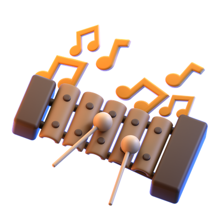 Xylophone  3D Icon