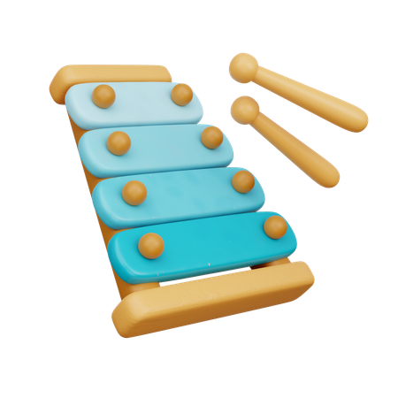 Xylophone  3D Icon