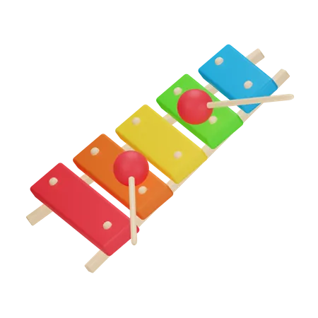 Xylophone 3 D Toy 3D Icon