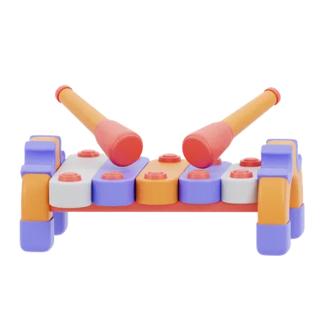 Jouet xylophone  3D Icon