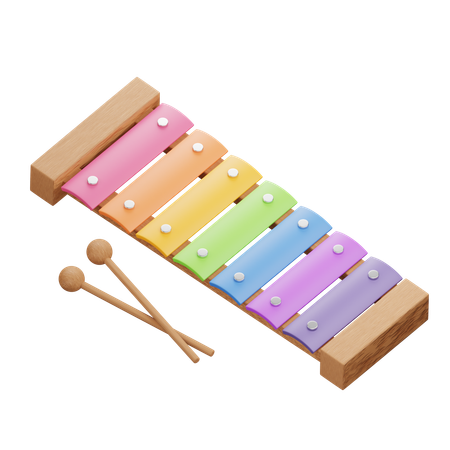 Xylophone Musical Exploration For Kids  3D Icon