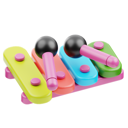 Xylophone Toy  3D Icon