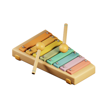 Xylophone Toy  3D Icon