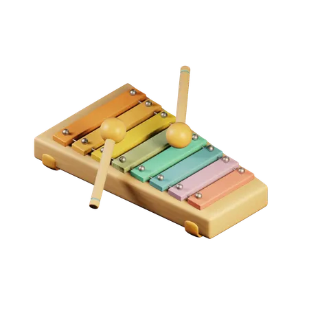 Xylophone Toy  3D Icon