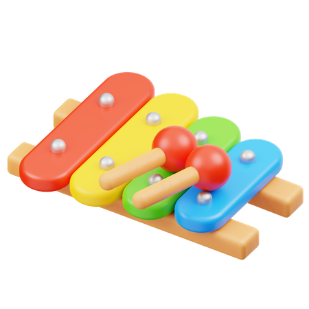 Xylophone Toy  3D Icon