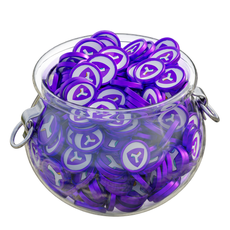 Xym Clear Glass Pot  3D Icon