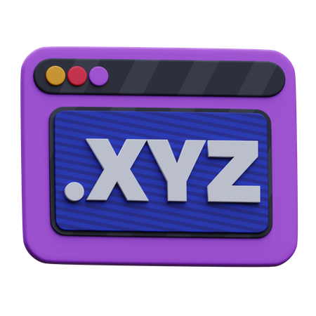 XYZ  3D Icon