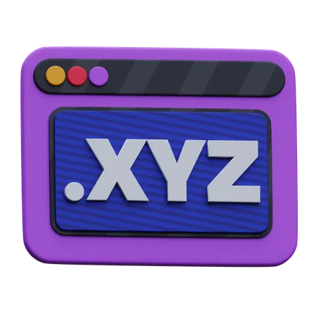 XYZ  3D Icon