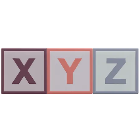 Xyz Cubes  3D Icon