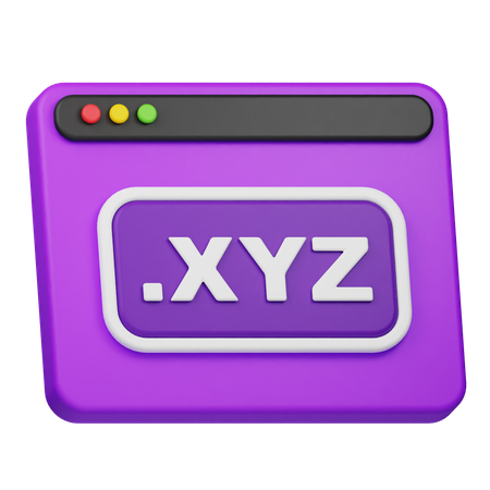 XYZ Domain  3D Icon