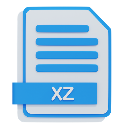 Xz-Datei  3D Icon