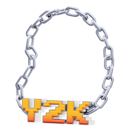 Y 2 K Chain  3D Icon