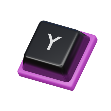 키캡 y  3D Icon