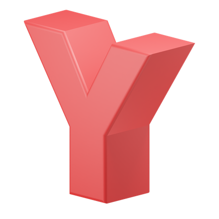 Y alfabeto  3D Icon