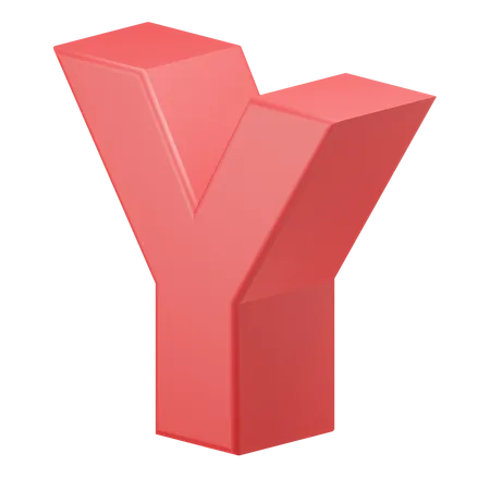 Y alfabeto  3D Icon