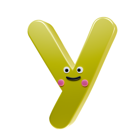 Y alphabet  3D Icon