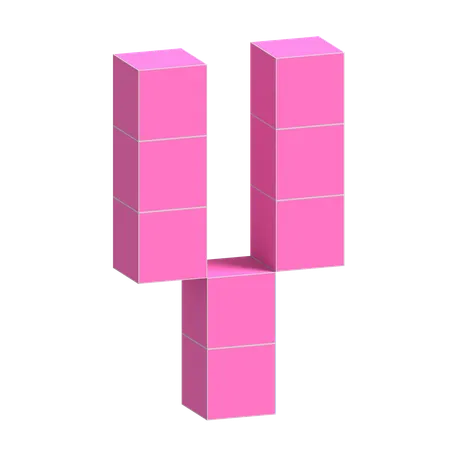 Y Alphabet  3D Icon