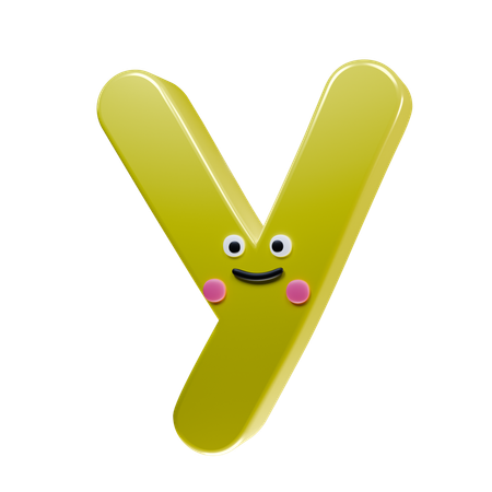 Y alphabet  3D Icon