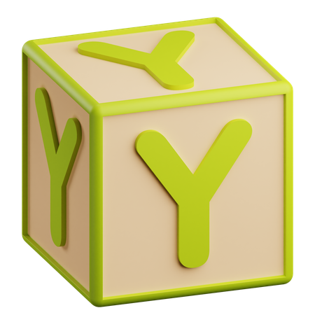 Buchstabe y  3D Icon