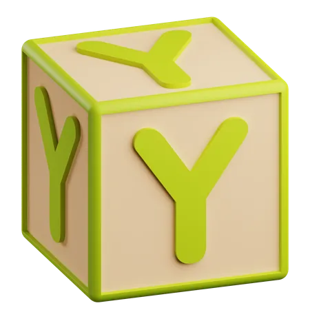 Buchstabe y  3D Icon