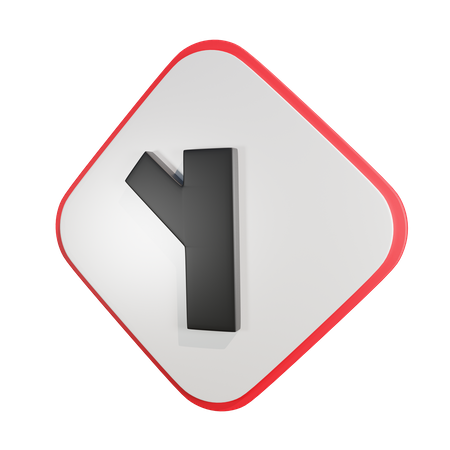 Y Intersection  3D Icon