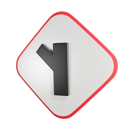 Y Intersection  3D Icon